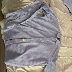 UNTUCKit Purple Checkered Casual Shirt